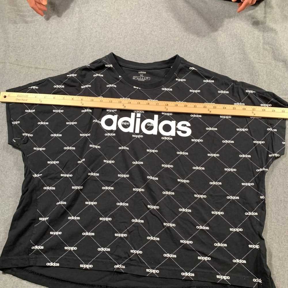 Adidas Adidas Cropped Top Shirt Women Size XL Bla… - image 5