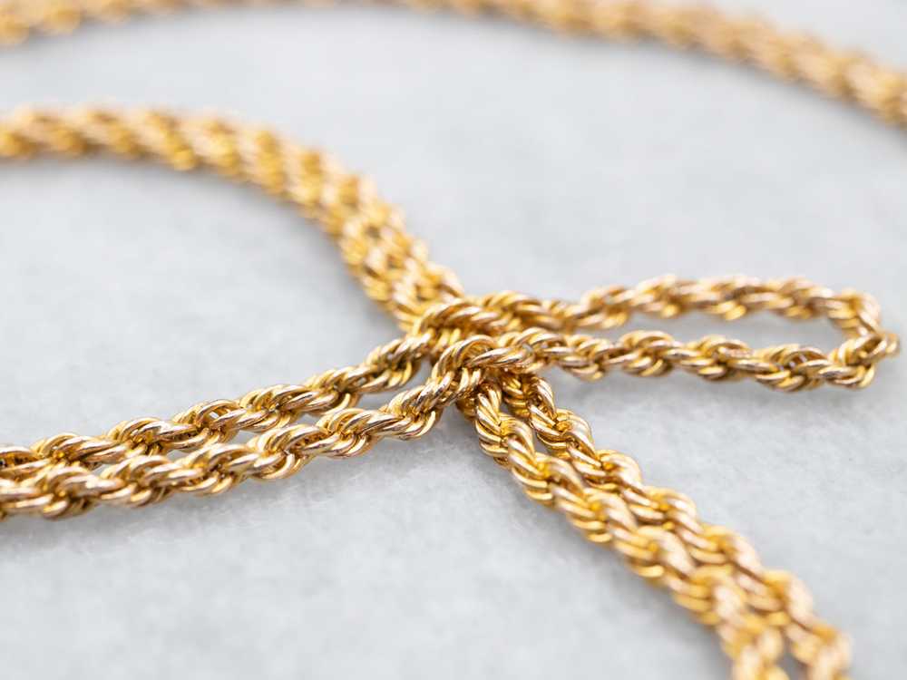 Long Antique Rope Twist Chain - image 2