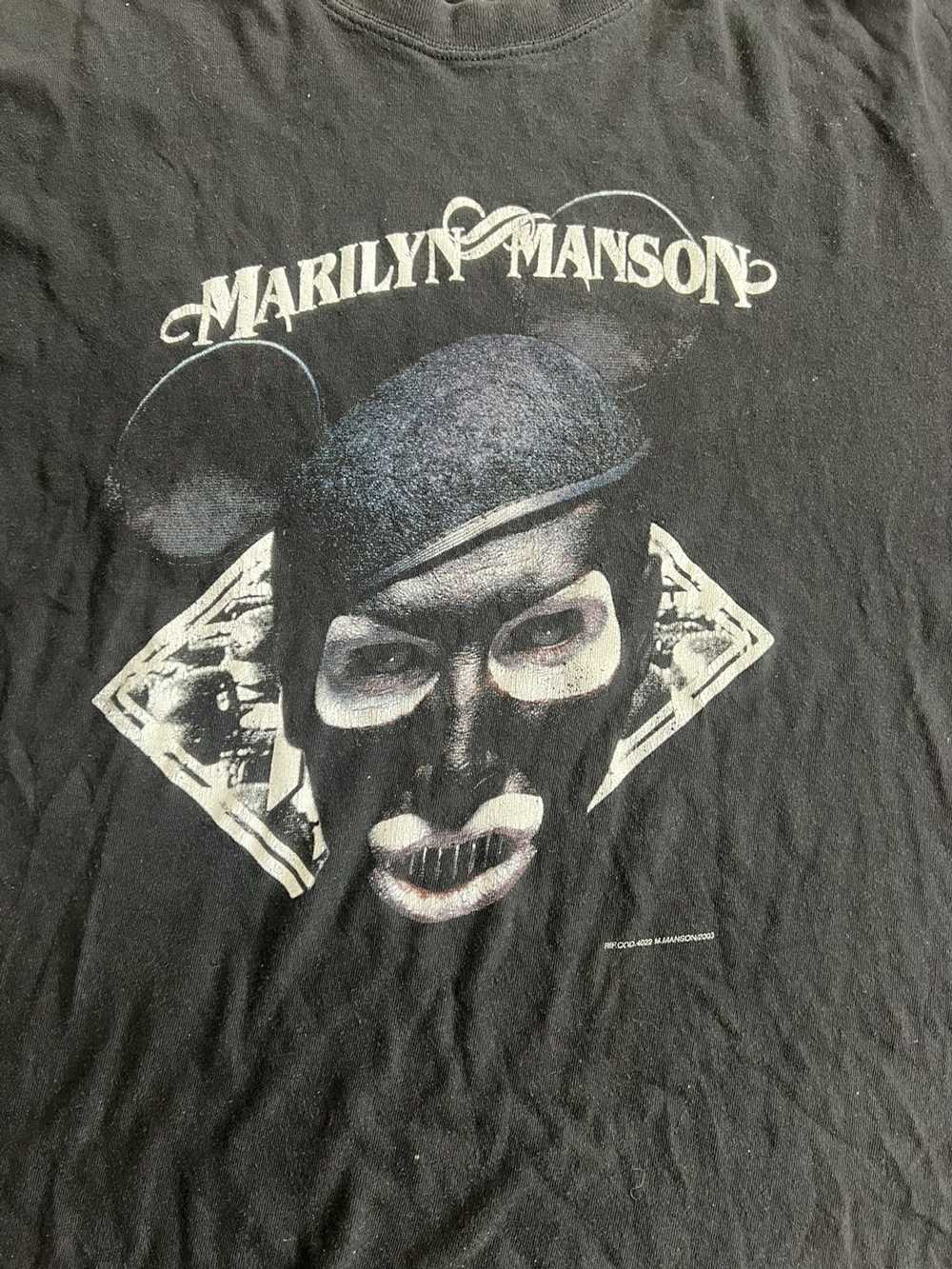 Vintage Original Marilyn Manson t-shirt with perf… - image 5