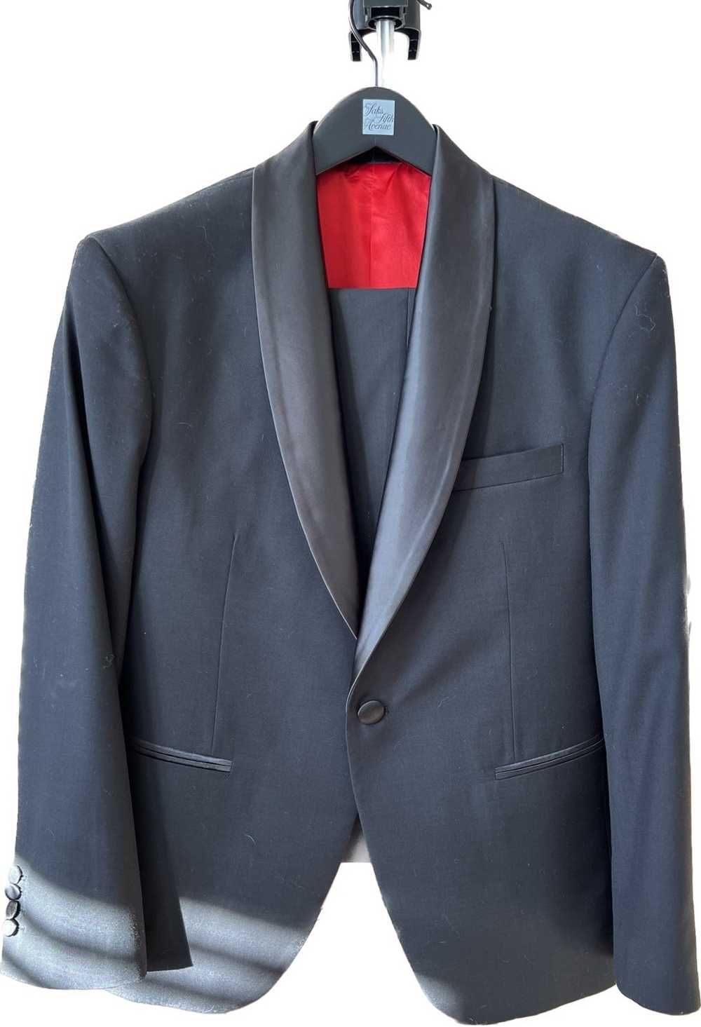 Other 42R Custom black tuxedo with shawl lapel - image 1