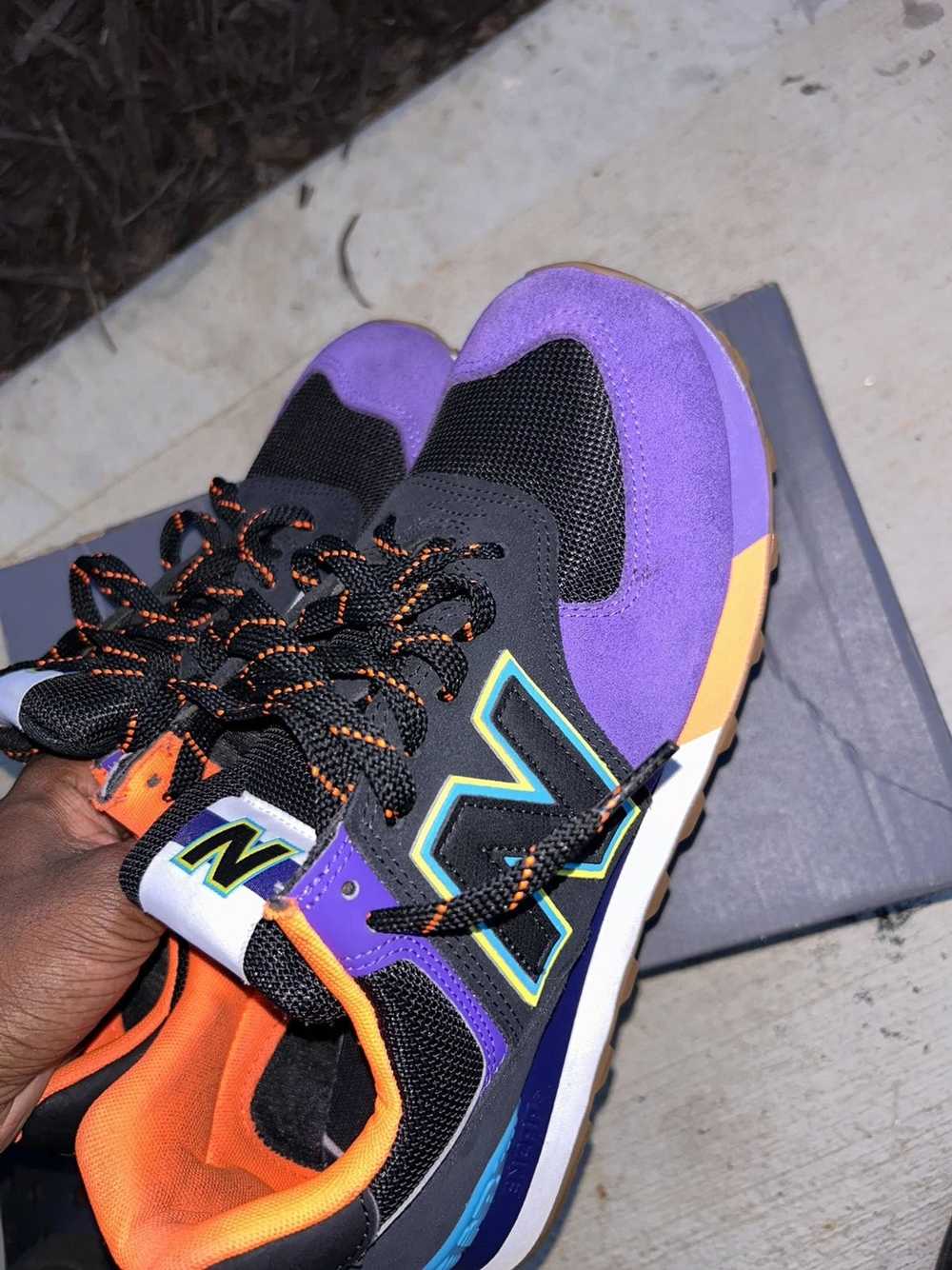 New Balance New Balance 574 Black Purple Orange B… - image 3