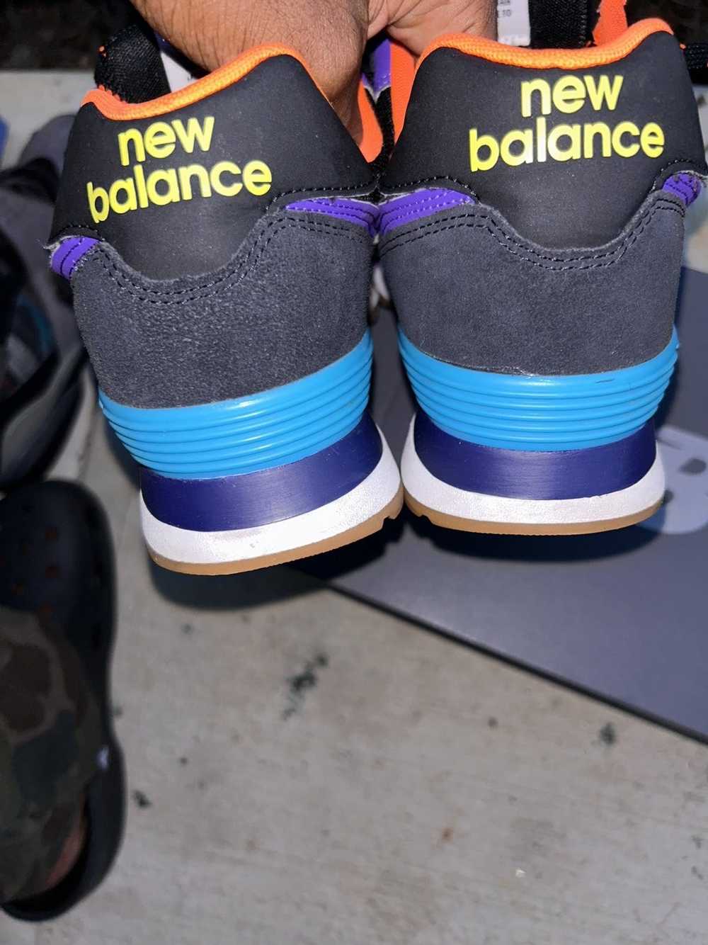 New Balance New Balance 574 Black Purple Orange B… - image 5