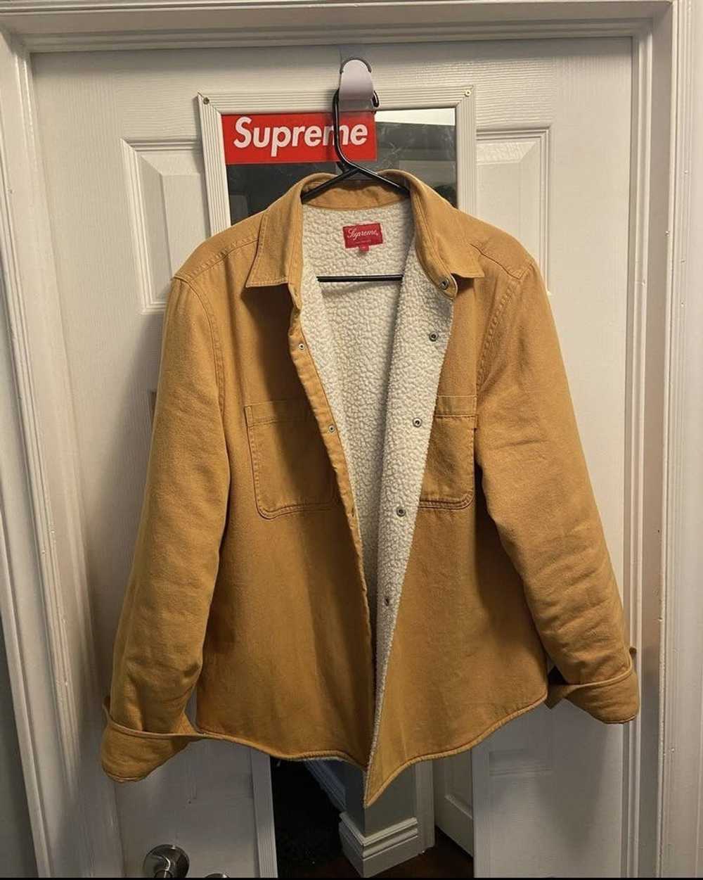 Supreme Supreme Golden Sherpa-Lined Denim Jacket - image 2