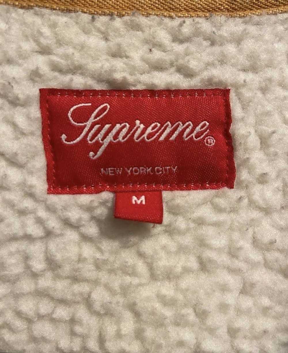 Supreme Supreme Golden Sherpa-Lined Denim Jacket - image 3