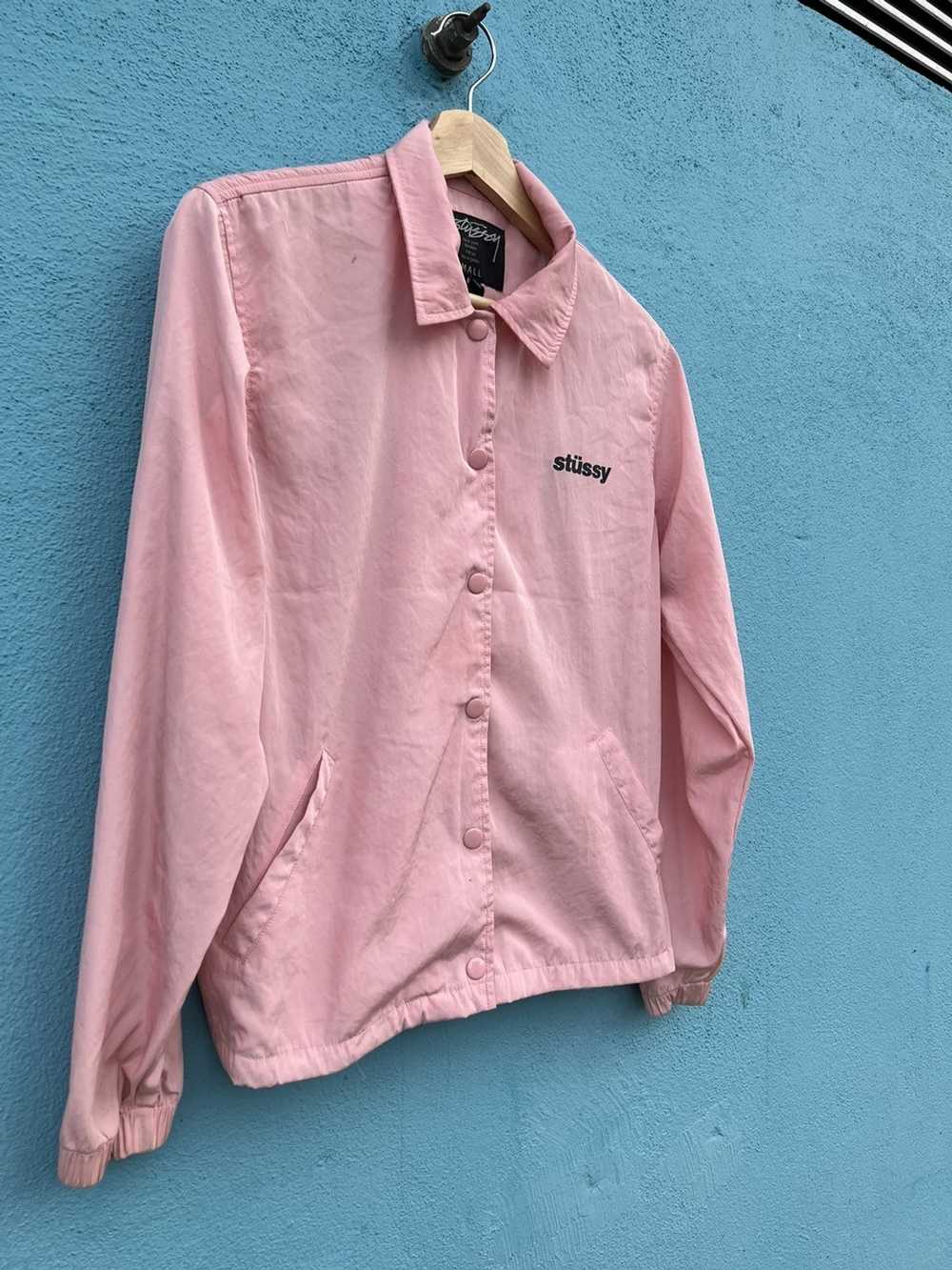 Stussy Stussy Windbreaker Pink Jacket - image 3