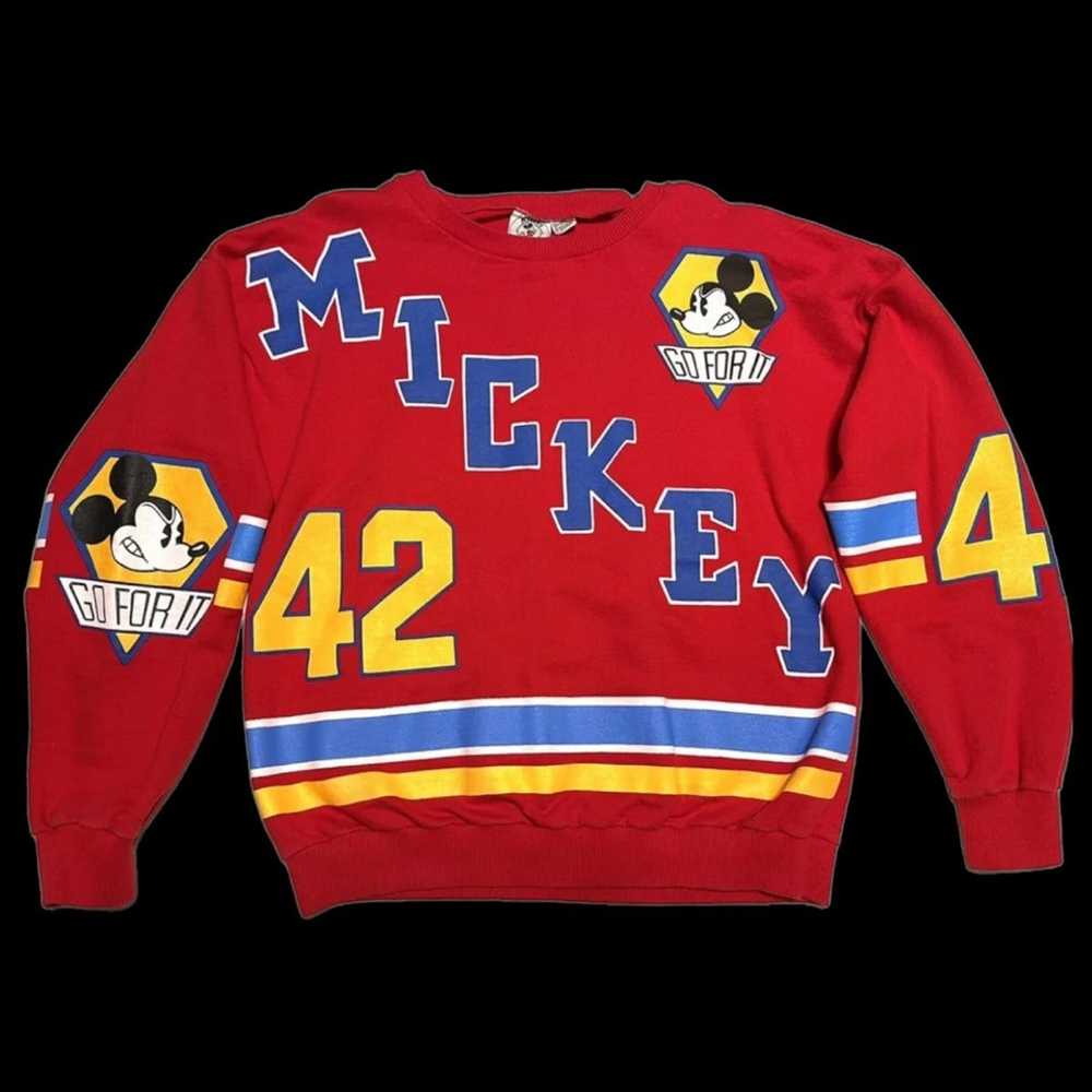 Mickey And Co Vintage Disney Mickey Mouse Jersey … - image 1