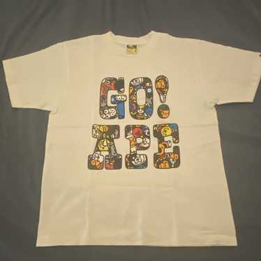 Bape Used Bape Safari Camo Logo Tee White Medium - image 1