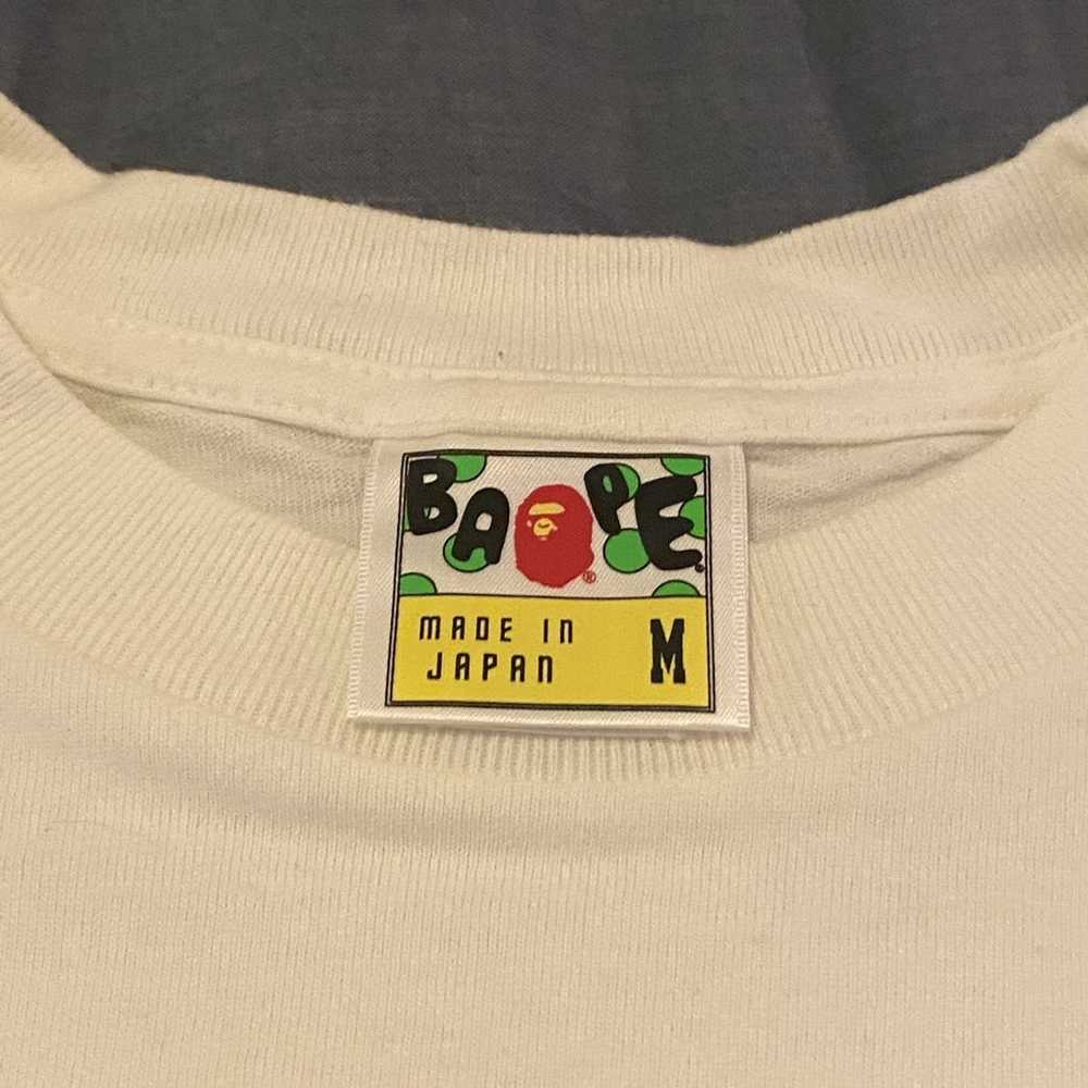 Bape Used Bape Safari Camo Logo Tee White Medium - image 2