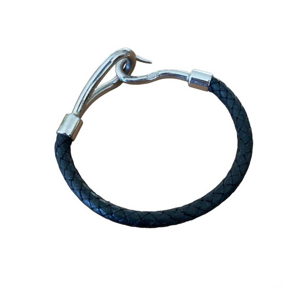 Hermes Silver Hook Bracelet - image 2