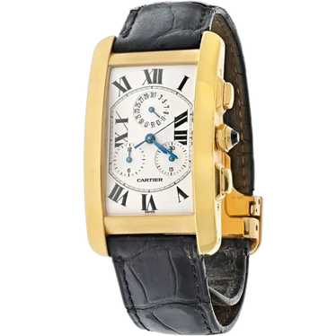 Cartier Tank Americaine 18K Yellow Gold 1730 Watch