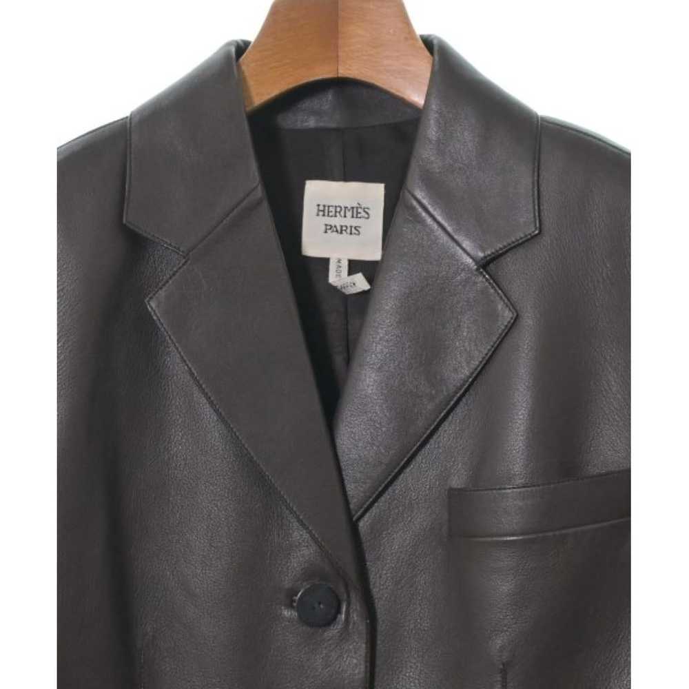 Hermès Leather jacket - image 4