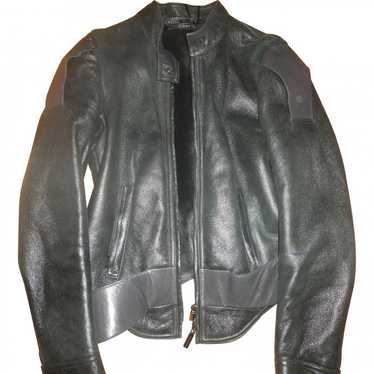 Versace Leather biker jacket - image 1