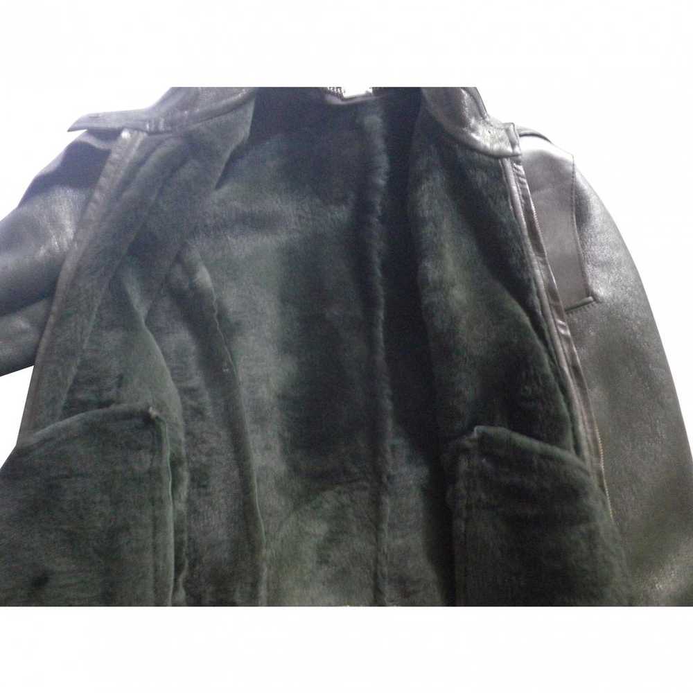 Versace Leather biker jacket - image 3