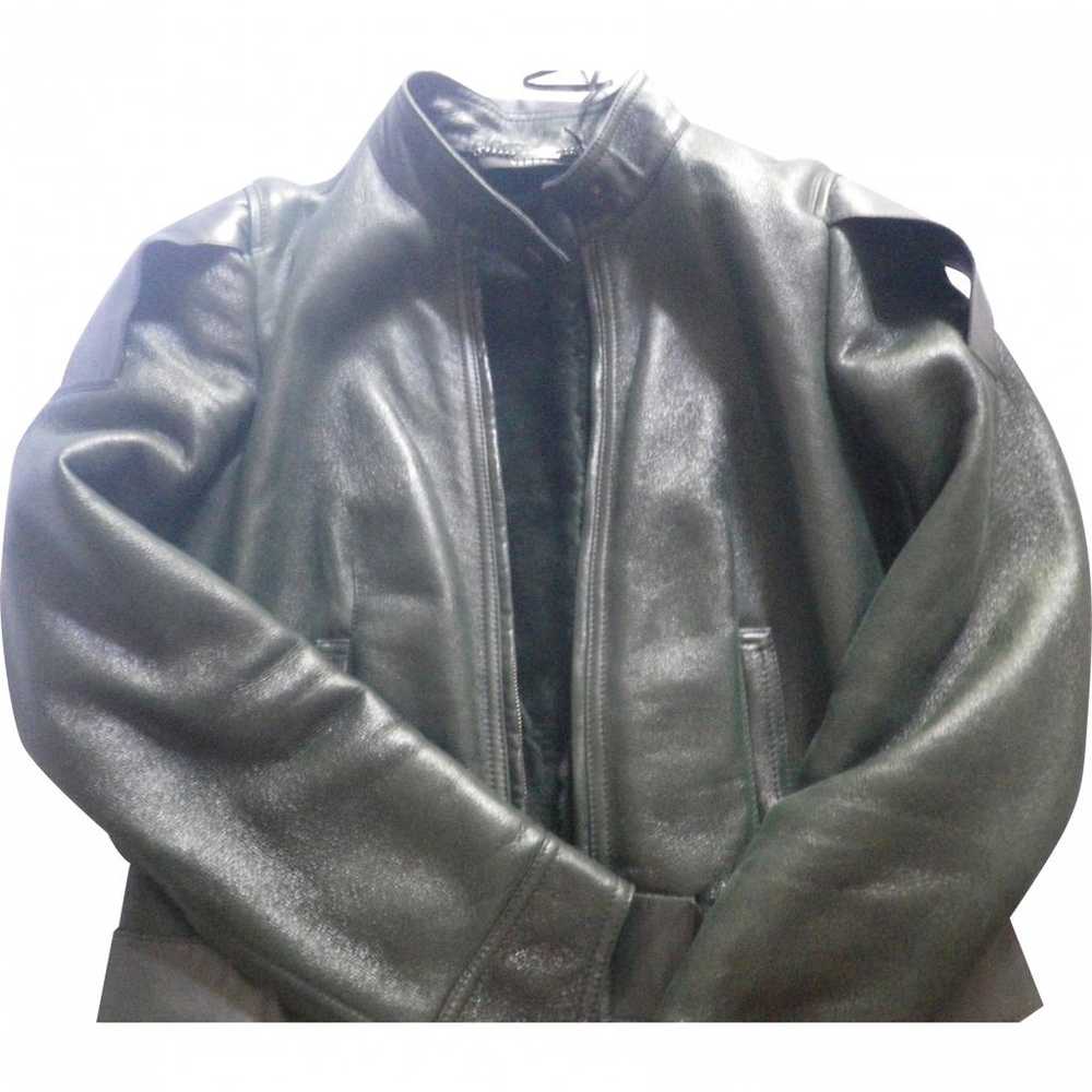 Versace Leather biker jacket - image 5