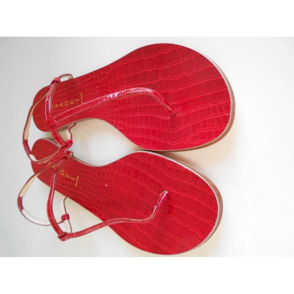 Casadei Patent leather flip flops - image 3