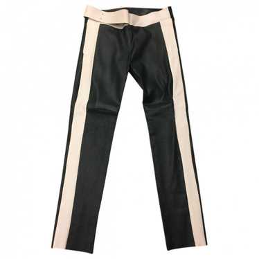 Les Chiffoniers Leather straight pants - image 1