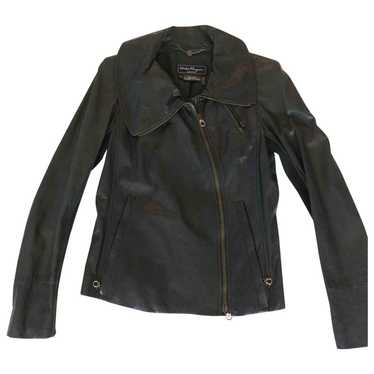 Salvatore Ferragamo Leather biker jacket - image 1