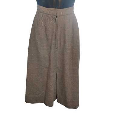 70's - 80's Albert Nipon Designer Wool Diagonal S… - image 1