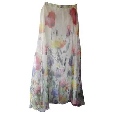 Badgley Mischka Silk maxi skirt - image 1