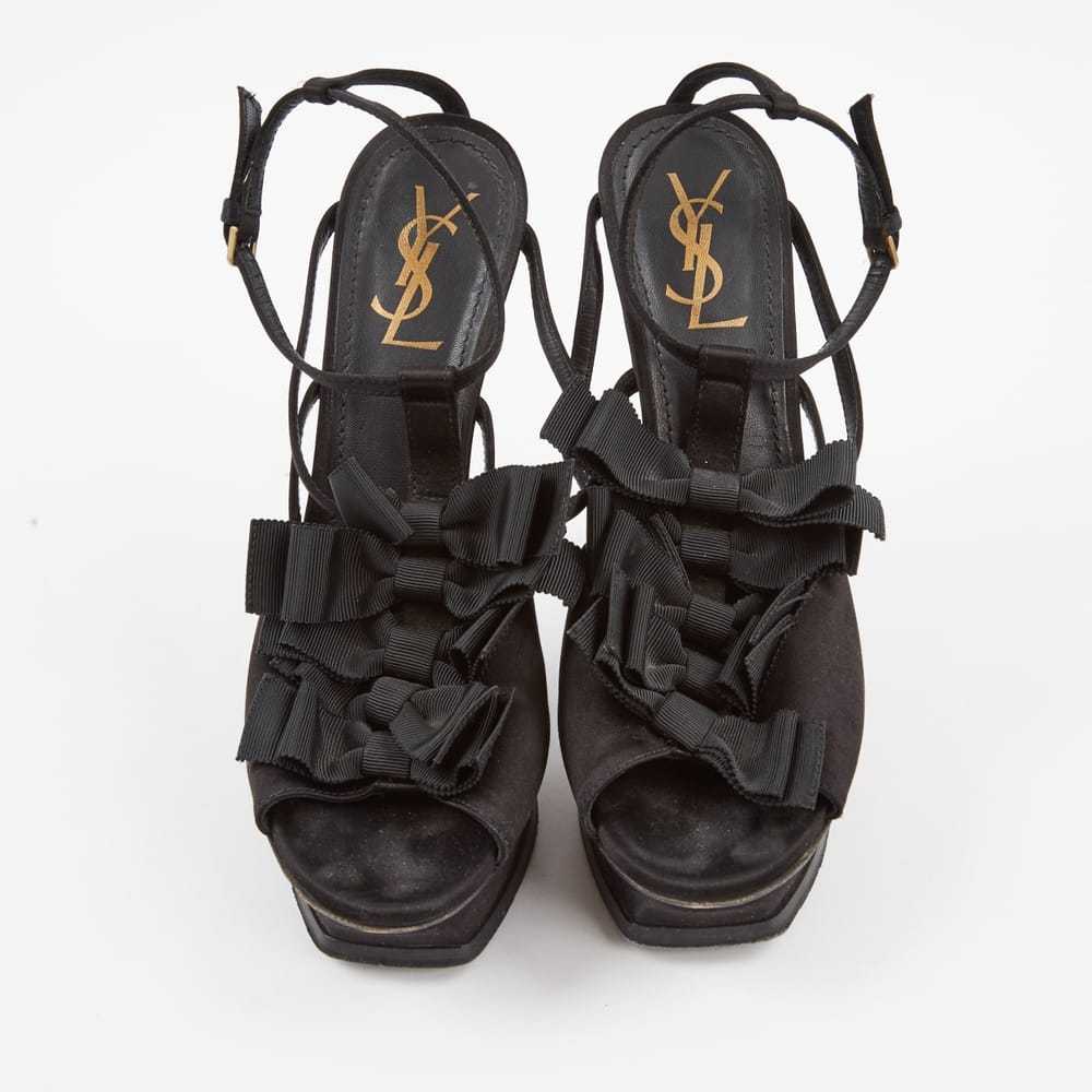 Yves Saint Laurent Tribute cloth sandals - image 3