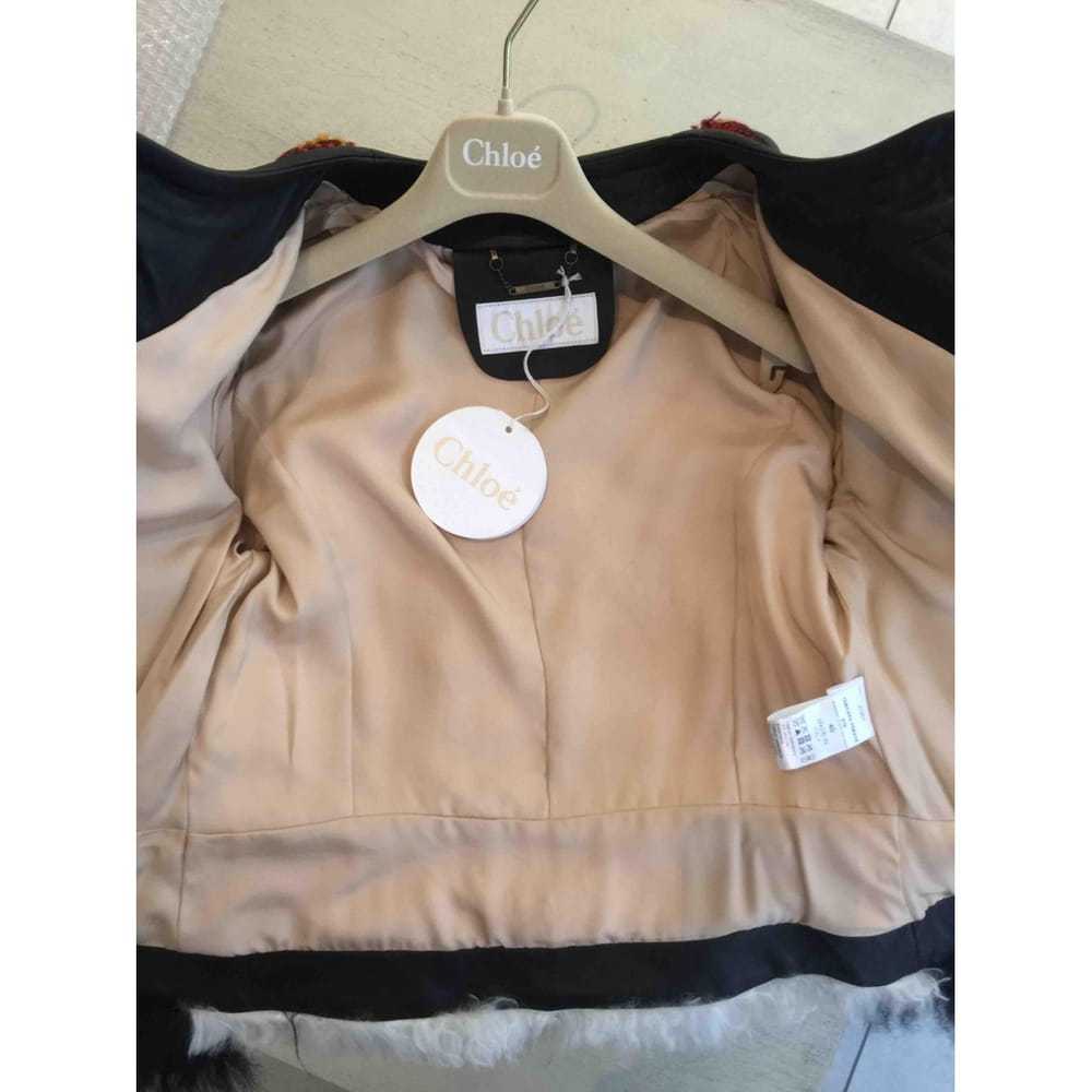 Chloé Leather biker jacket - image 6