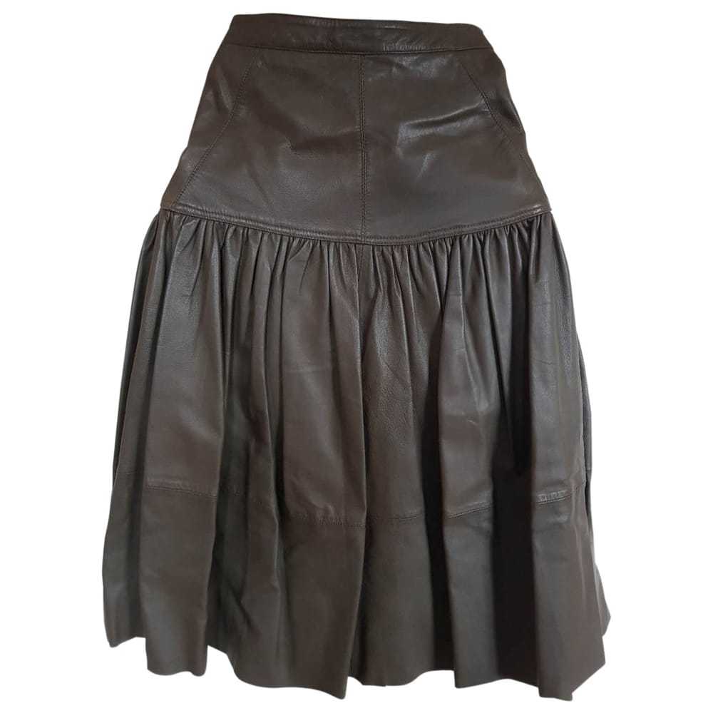 Reiss Leather mid-length skirt - image 1