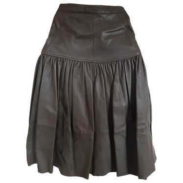 Reiss Leather mid-length skirt - image 1