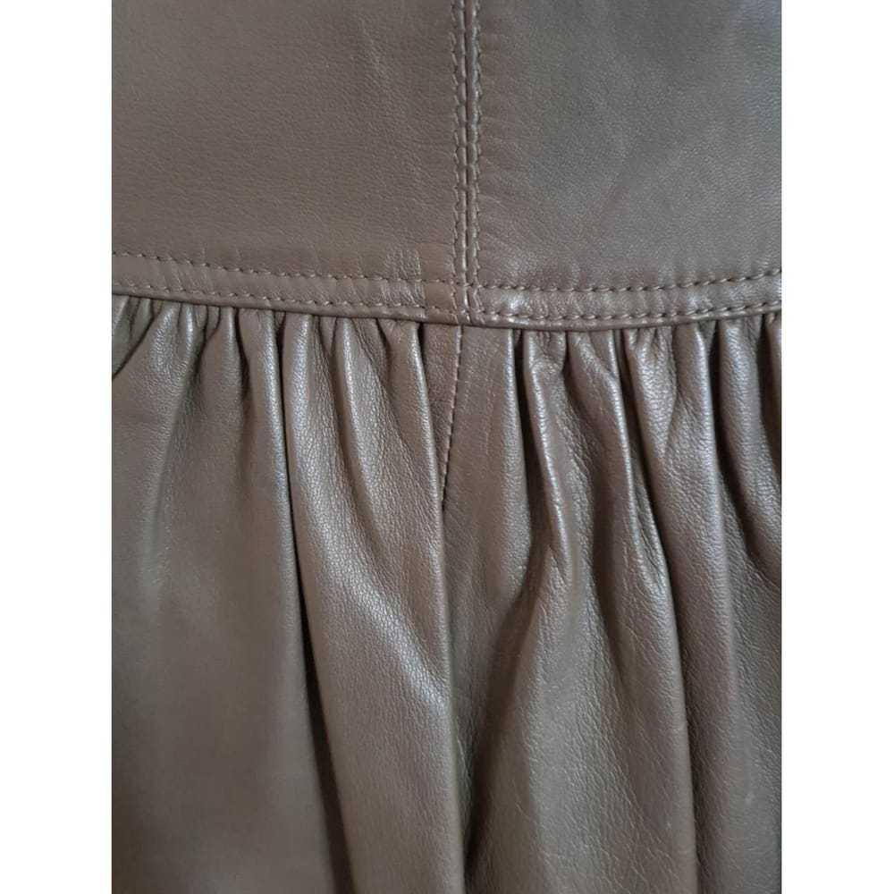 Reiss Leather mid-length skirt - image 6