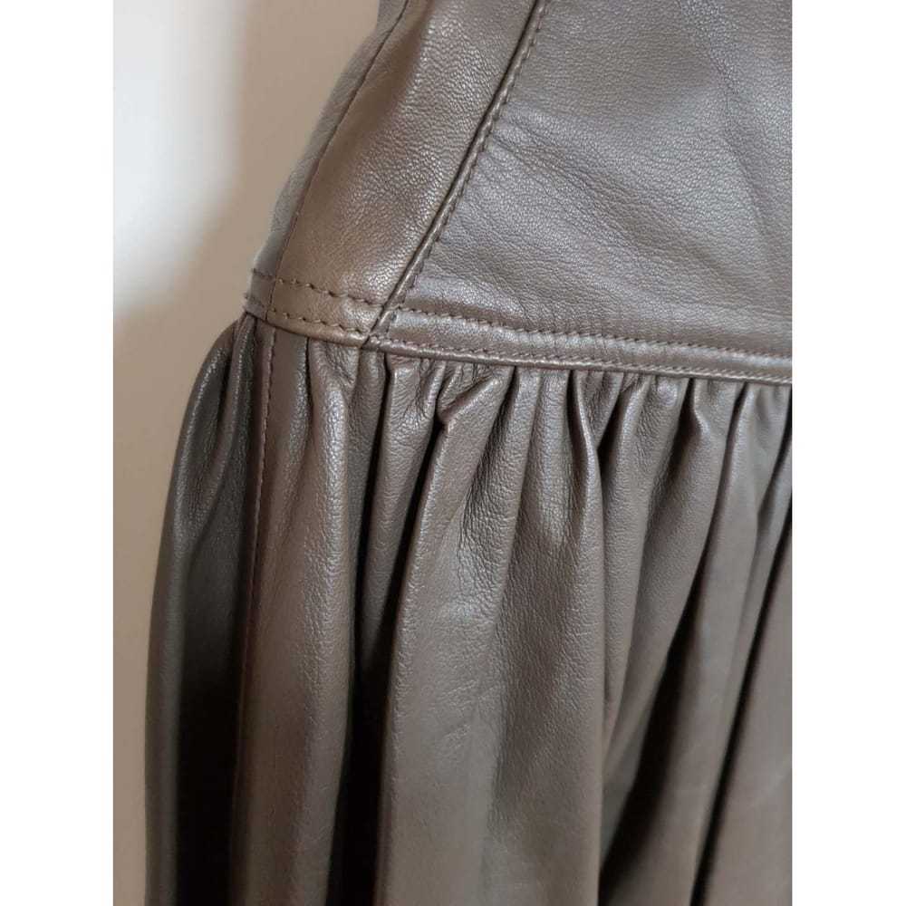 Reiss Leather mid-length skirt - image 7