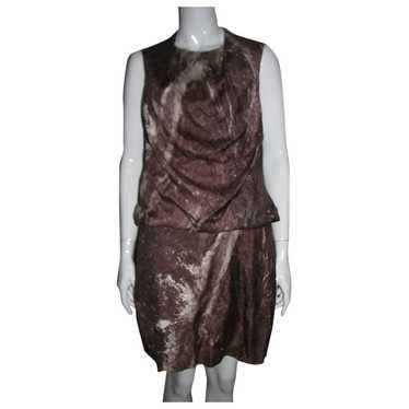 Halston Heritage Silk mid-length dress - image 1