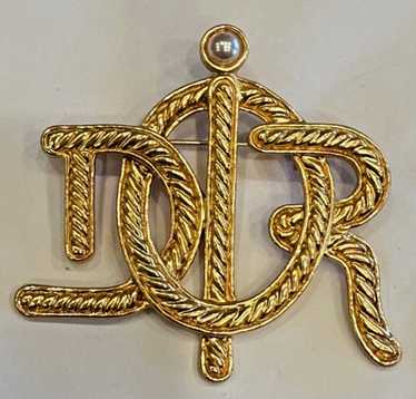 Christian dior logo brooch - Gem