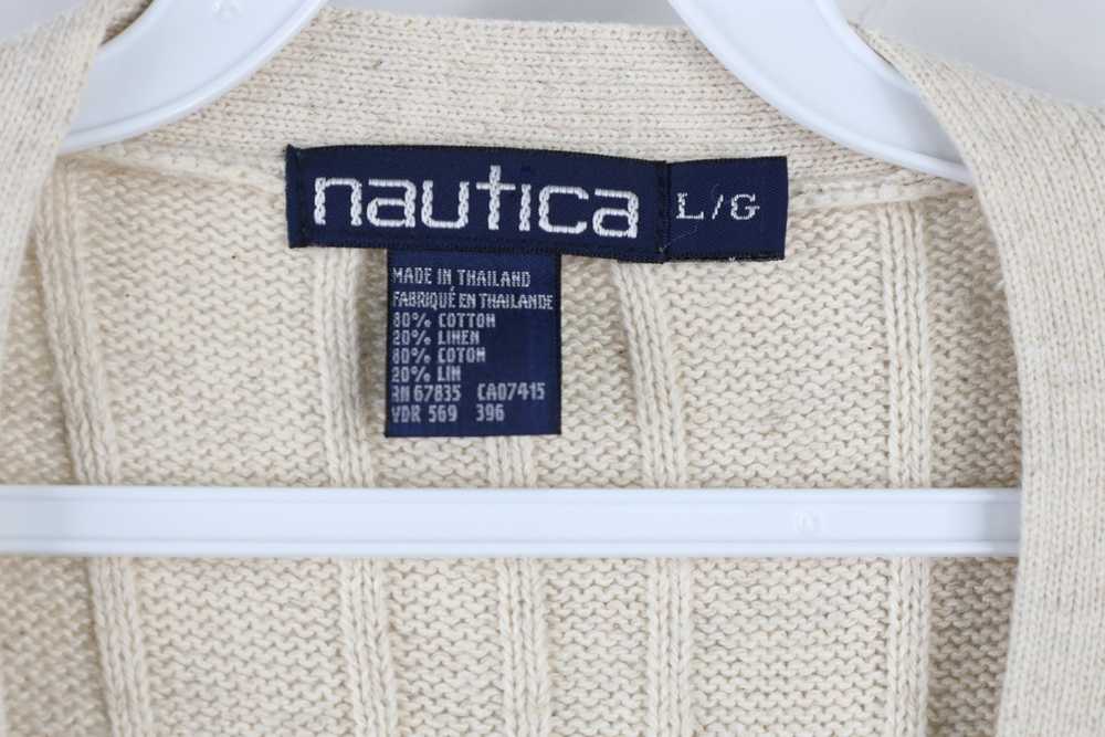 Nautica × Vintage Vintage 90s Nautica Cable Knit … - image 6