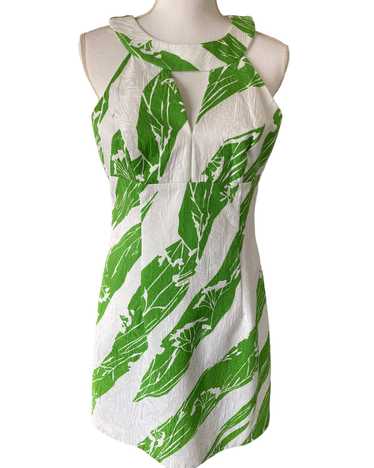 Milly Green and White Shift Dress, 10