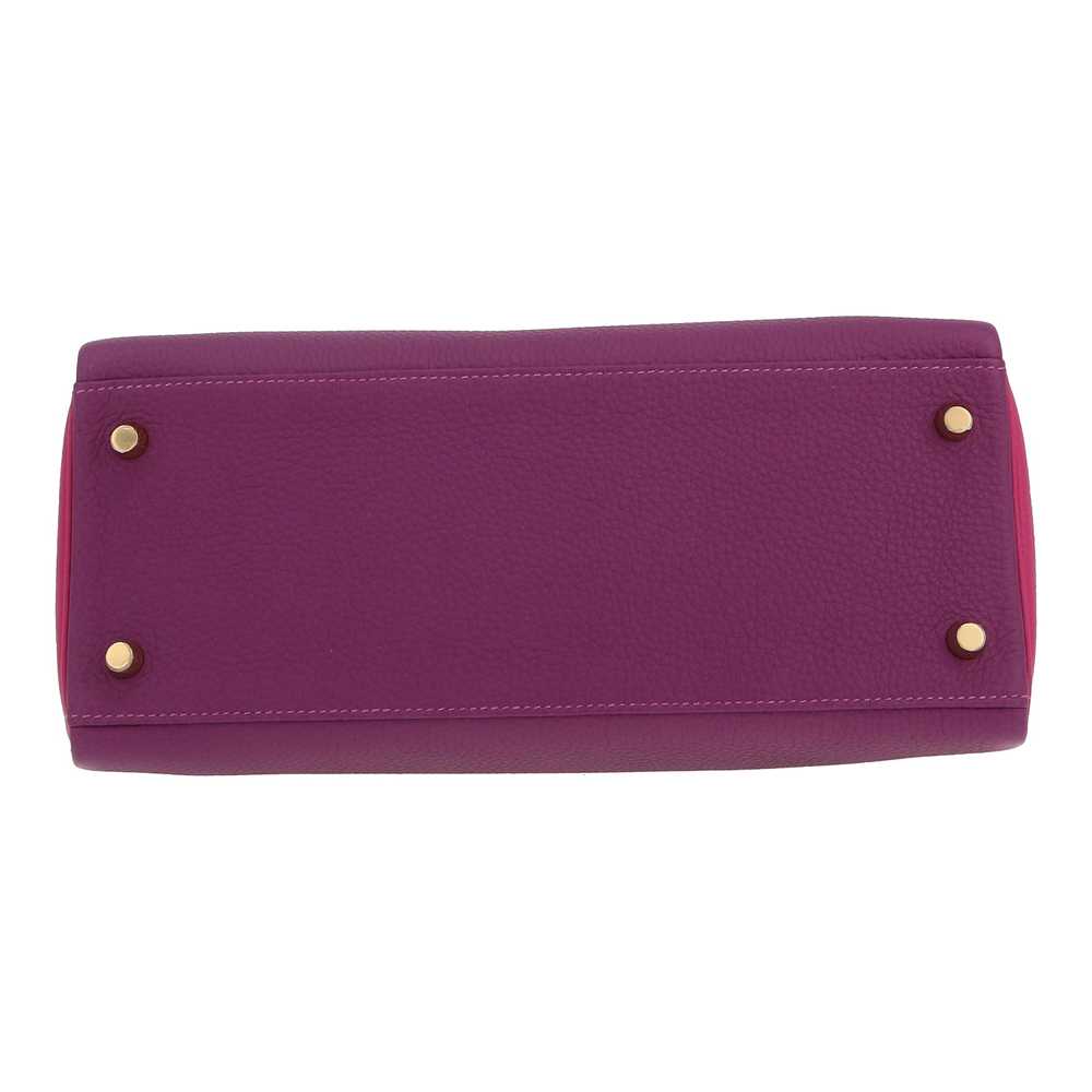 Hermès Kelly 28 cm handbag in purple and pink bic… - image 2