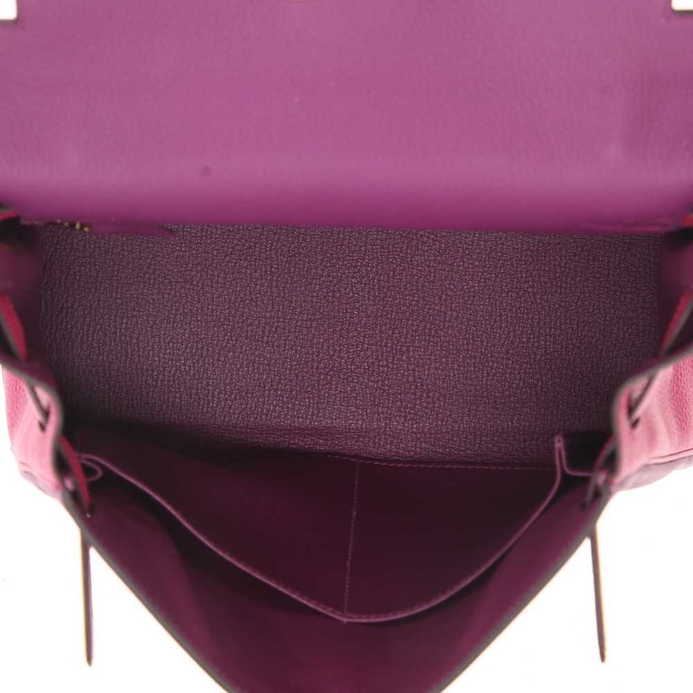 Hermès Kelly 28 cm handbag in purple and pink bic… - image 4