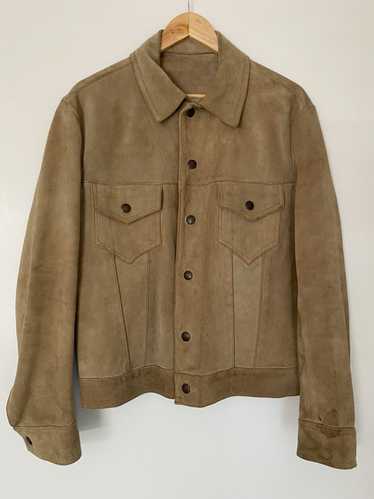 Vintage Vintage suede western trucker jacket light