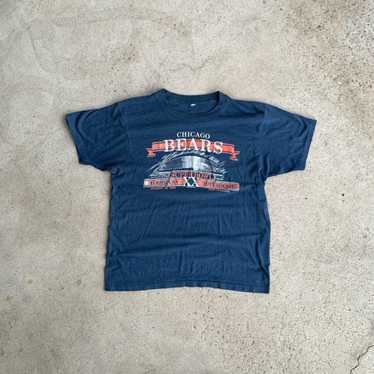 VINTAGE NFL CHICAGO BEARS SUPER BOWL TEE SHIRT EARLY 1986 SIZE MEDIUM –  Vintage rare usa