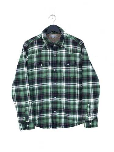 Uniqlo Uniqlo Checkered Button Flannel Fleece Lini