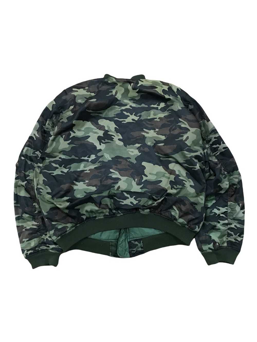 Bomber Jacket × Camo × Ma 1 Vintage Reversible MA… - image 3