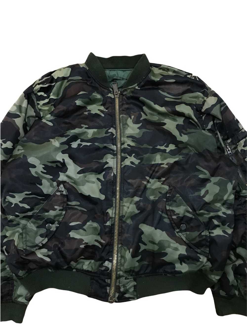 Bomber Jacket × Camo × Ma 1 Vintage Reversible MA… - image 5