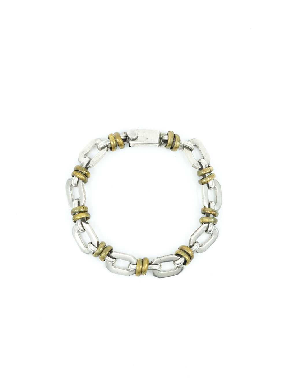 Mexican Mixed Metal Link Bracelet - image 1