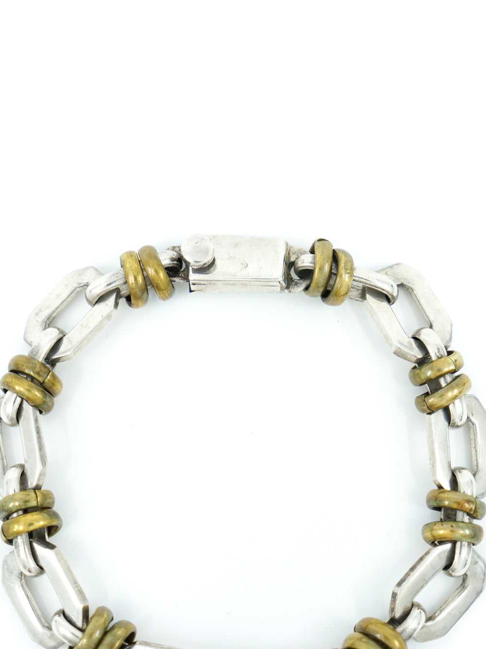 Mexican Mixed Metal Link Bracelet - image 3