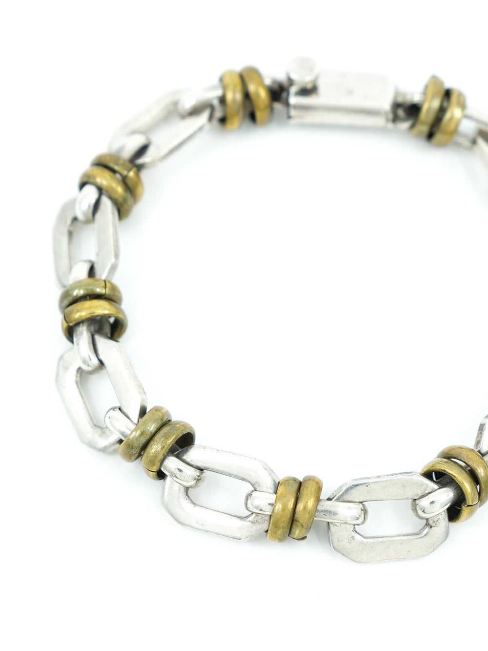 Mexican Mixed Metal Link Bracelet - image 4