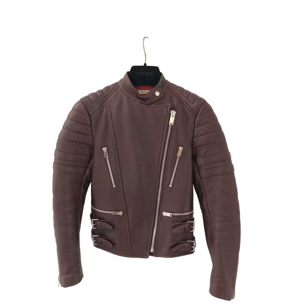 Celine Leather biker jacket - image 1