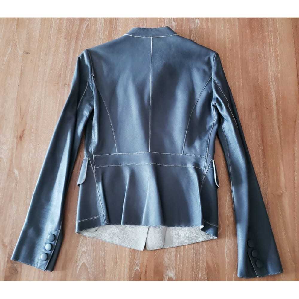 Armani Collezioni Leather biker jacket - image 8