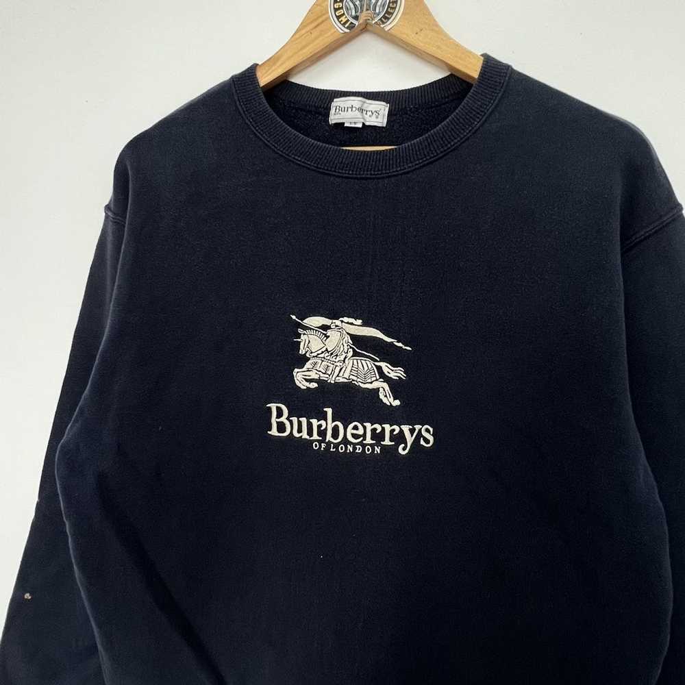 Burberry × Vintage Vintage Burberry London Crewne… - image 2