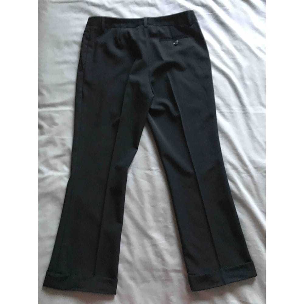 【関税&送料込】Moschino Virgin Wool Pants Embroidered wool canvas pants | Moschino