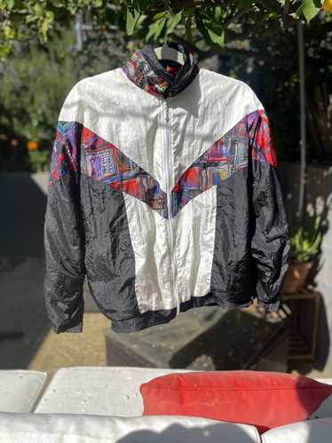 Vintage 80’s Windbreaker With A Pop of Color