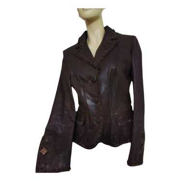 Mabrun Leather biker jacket - image 1