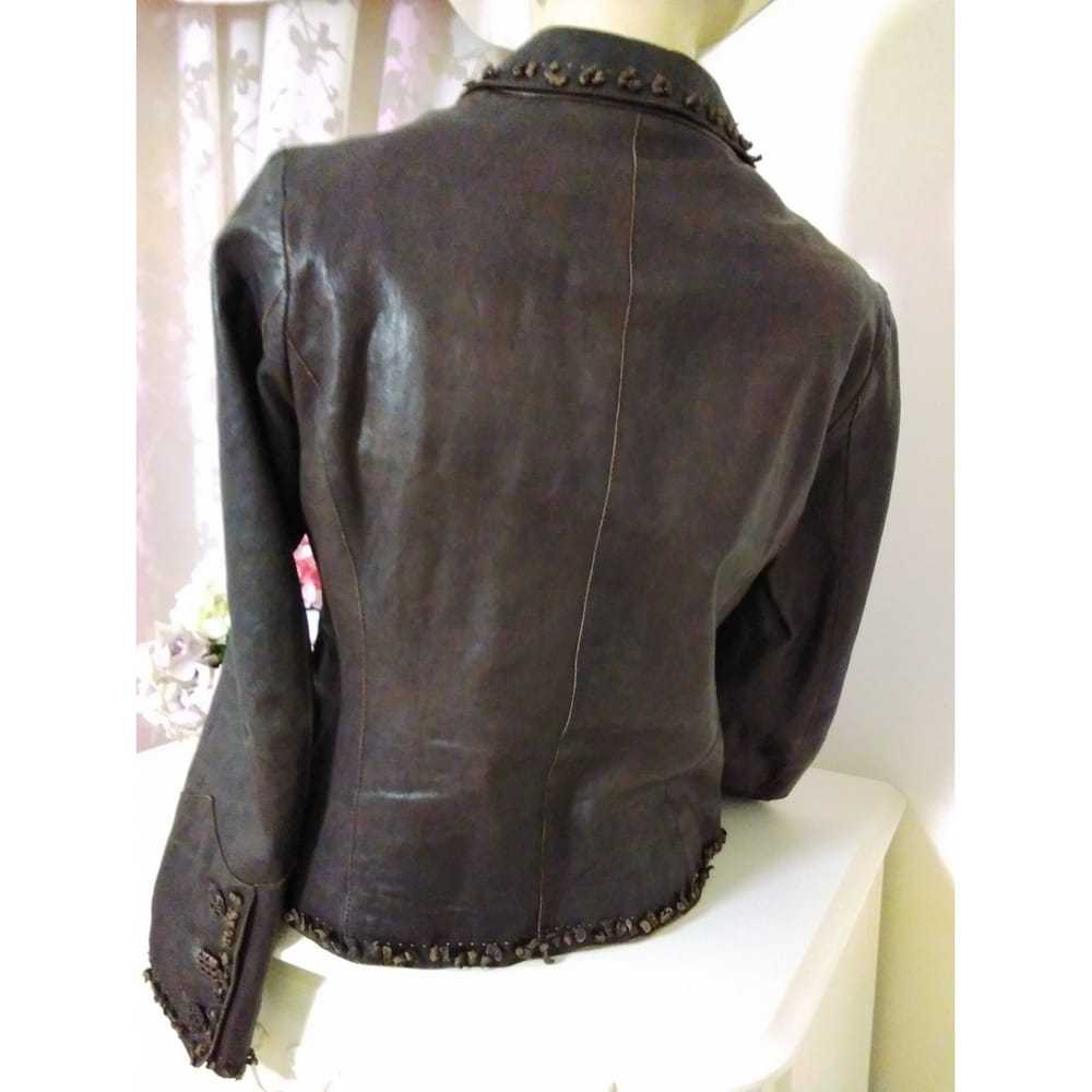 Mabrun Leather biker jacket - image 7